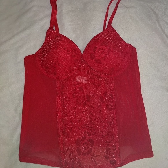 Sparkly Red Corset - Picture 3 of 4